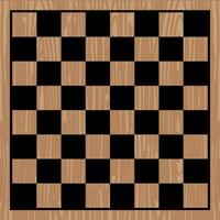 Chess checkerboard template Wood texture vector