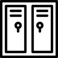 locker icon for download vector