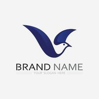 bird logo vector icon design template