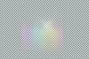 prism rainbow light. Stock vector illustration in realistic style.