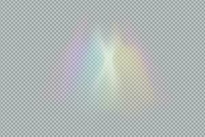 prism rainbow light. Stock vector illustration in realistic style.