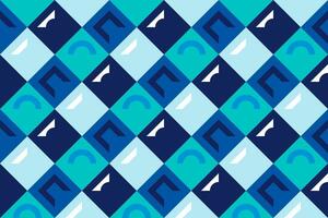 geometric seamless pattern with blue light color vector