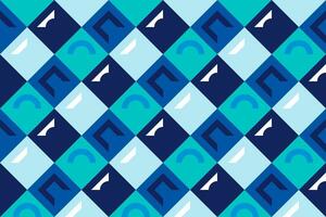 geometric seamless pattern with blue light color vector