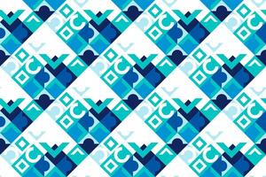 geometric seamless pattern with blue light color vector