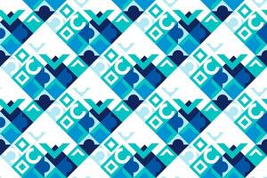 geometric seamless pattern with blue light color vector