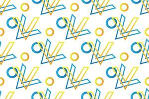 geometric seamless pattern. Set of bright blue and yellow background with modern minimal shape. elegant abstract geometrical textures. vector