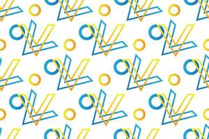 geometric seamless pattern. Set of bright blue and yellow background with modern minimal shape. elegant abstract geometrical textures. vector