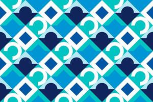 geometric seamless pattern with blue light color vector