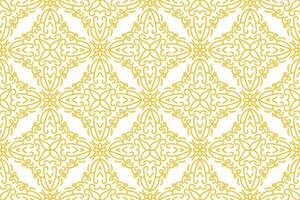 oriental pattern. White and gold background with Arabic ornament. Pattern, background and wallpaper for your design. Textile ornament. Vector illustration.