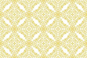 oriental modelo. blanco y oro antecedentes con Arábica ornamento. patrón, antecedentes y fondo de pantalla para tu diseño. textil ornamento. vector ilustración.