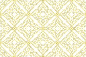oriental pattern. White and gold background with Arabic ornament. Pattern, background and wallpaper for your design. Textile ornament. Vector illustration.