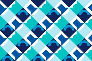 geometric seamless pattern with blue light color vector