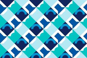 geometric seamless pattern with blue light color vector