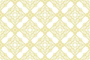 oriental modelo. blanco y oro antecedentes con Arábica ornamento. patrón, antecedentes y fondo de pantalla para tu diseño. textil ornamento. vector ilustración.