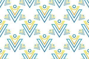 geometric seamless pattern. Set of bright blue and yellow background with modern minimal shape. elegant abstract geometrical textures. vector