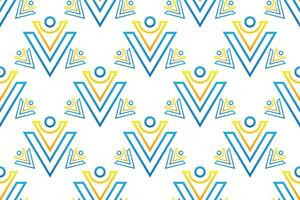 geometric seamless pattern. Set of bright blue and yellow background with modern minimal shape. elegant abstract geometrical textures. vector