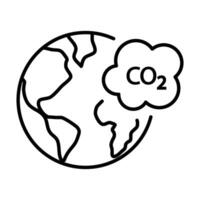 icono con cero emisión símbolo concepto. invernadero gas carbón crédito diseño. proteger ecológico verde vector describir. carbón red cero neutral natural. carbón huella Arte pictograma