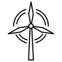 Renewable green energy. production sustainable electricity. Future technology icon with protect eco green concept vector illustration outline. carbon emission net zero neutral