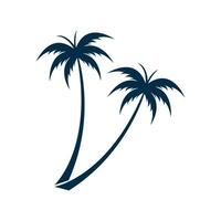 Palm tree summer logo template vector