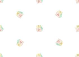 seamless pattern with childish things. Baby clipart. Kidsfunny endlrss design for nursery, textile vector