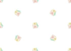 seamless pattern with childish things. Baby clipart. Kidsfunny endlrss design for nursery, textile vector