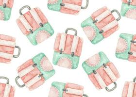 back to school seamless pattern. Isolated background. Cute childish endless design vector