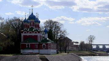 Iglesia de el dmitry en úlich, Rusia hora lapso video