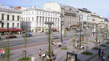 Nevsky perspectiva Tempo lapso video