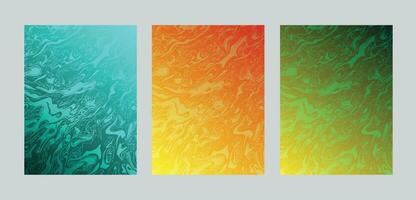 Abstract paper liquid fluid, flow shapes background set. Can be used as banner, presentation, flyer, poster, web design, website, invitations. vector