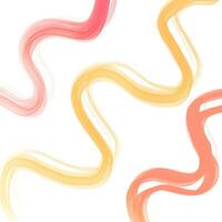 Abstract background with yellow, orange waves photo