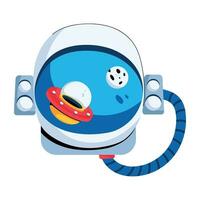 Trendy Astronaut Helmet vector