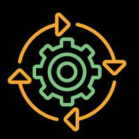 continuo integración vector icono