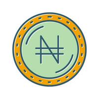 icono de vector de moneda naira
