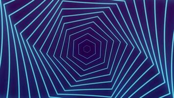 Looped animation. Abstract colorful wavy background in bright neon blue and violet colors. Modern colorful wallpaper. video