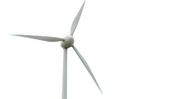 viento turbina en blanco video