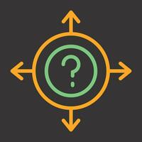 Uncertainty Vector Icon