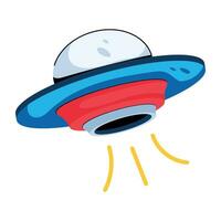 Trendy UFO Concepts vector