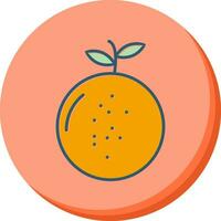 icono de vector de mandarina