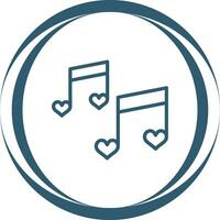 Romantic music Vector Icon