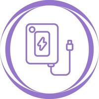 icono de vector de banco de energía