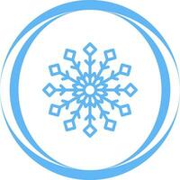 icono de vector de copo de nieve