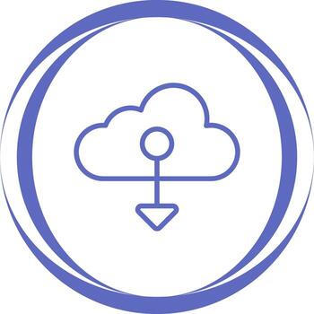 nube nativo vector icono