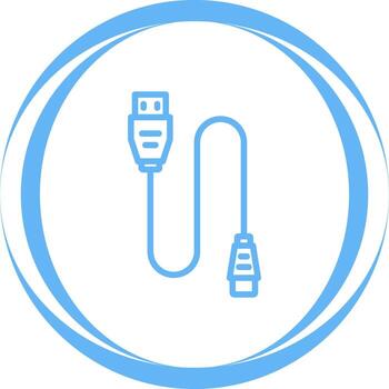 Printer Cable Vector Icon