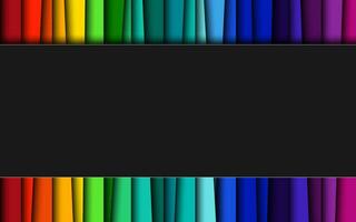 Abstract colorful background with vibrant overlap layers. Modern simple vector illustration. Overlap spectrum stripes with free space for your text