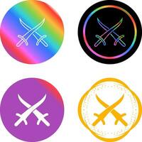 Sword Fighting Vector Icon