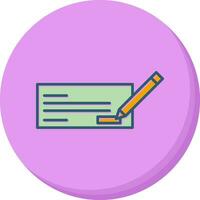 Write Cheque Vector Icon