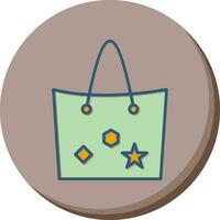 Bag with Tags Vector Icon