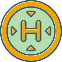 Heliport Vector Icon