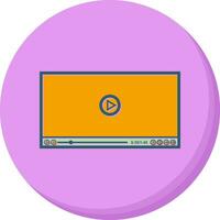 icono de vector de reproductor de video