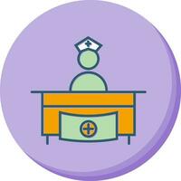 Hospital Reception Vector Icon